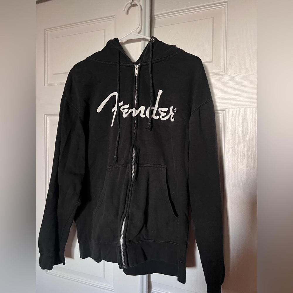 Fender guitar zip up hoodie